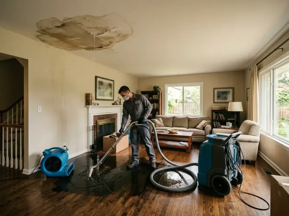 attic-pipe-burst-ceiling-drip-008 — frequently asked questions, Water Damage Restoration & Carpet Care in Newington, VA
